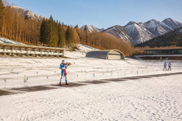 Team italiano di biathlon a Valle Pesio: giovani e nuove strutture