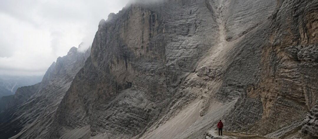 Grande smottamento sulla parete nord della Tofana di Dentro