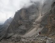 Grande smottamento sulla parete nord della Tofana di Dentro