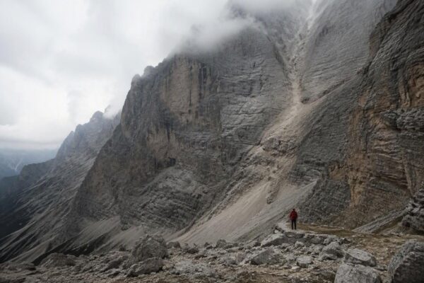 Grande smottamento sulla parete nord della Tofana di Dentro