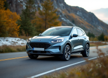 Nuova Ford Kuga 2024 in un paesaggio urbano moderno