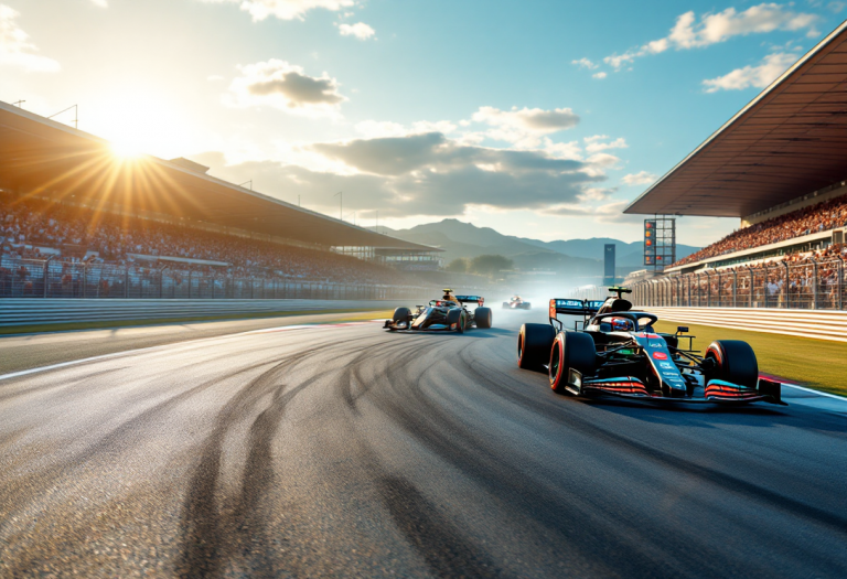 Piloti di Formula 1 in azione durante la nuova stagione