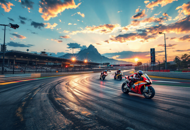 Piloti in azione al Gran Premio di Thailandia MotoGP