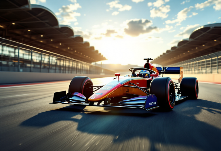 Williams FW47 in pista durante la presentazione ufficiale