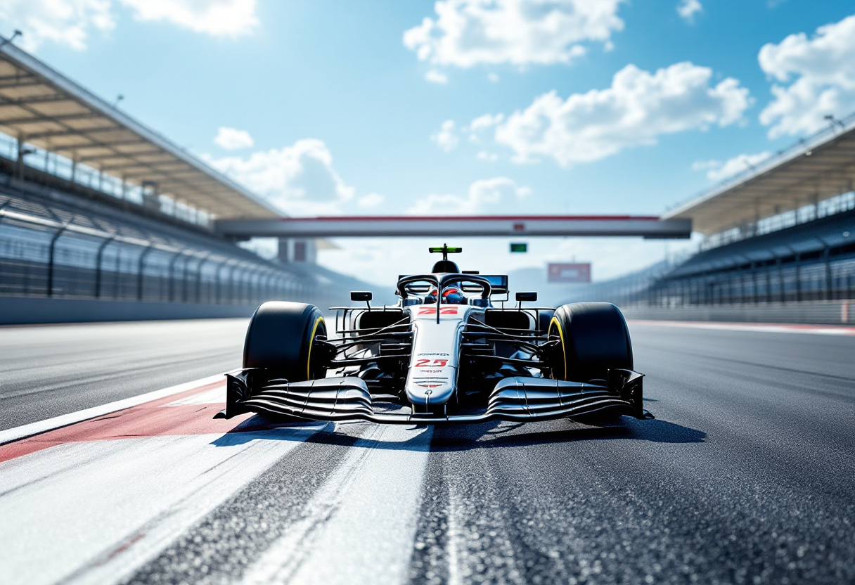 Mick Schumacher in azione durante una gara di Formula 1
