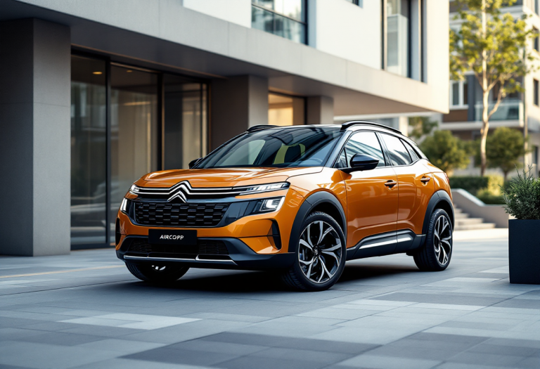 Citroen C5 Aircross 2025 in un ambiente urbano moderno
