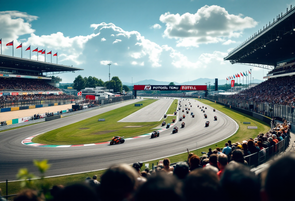 Piloti in azione durante il quarto round della Superbike 2025 a Cremona