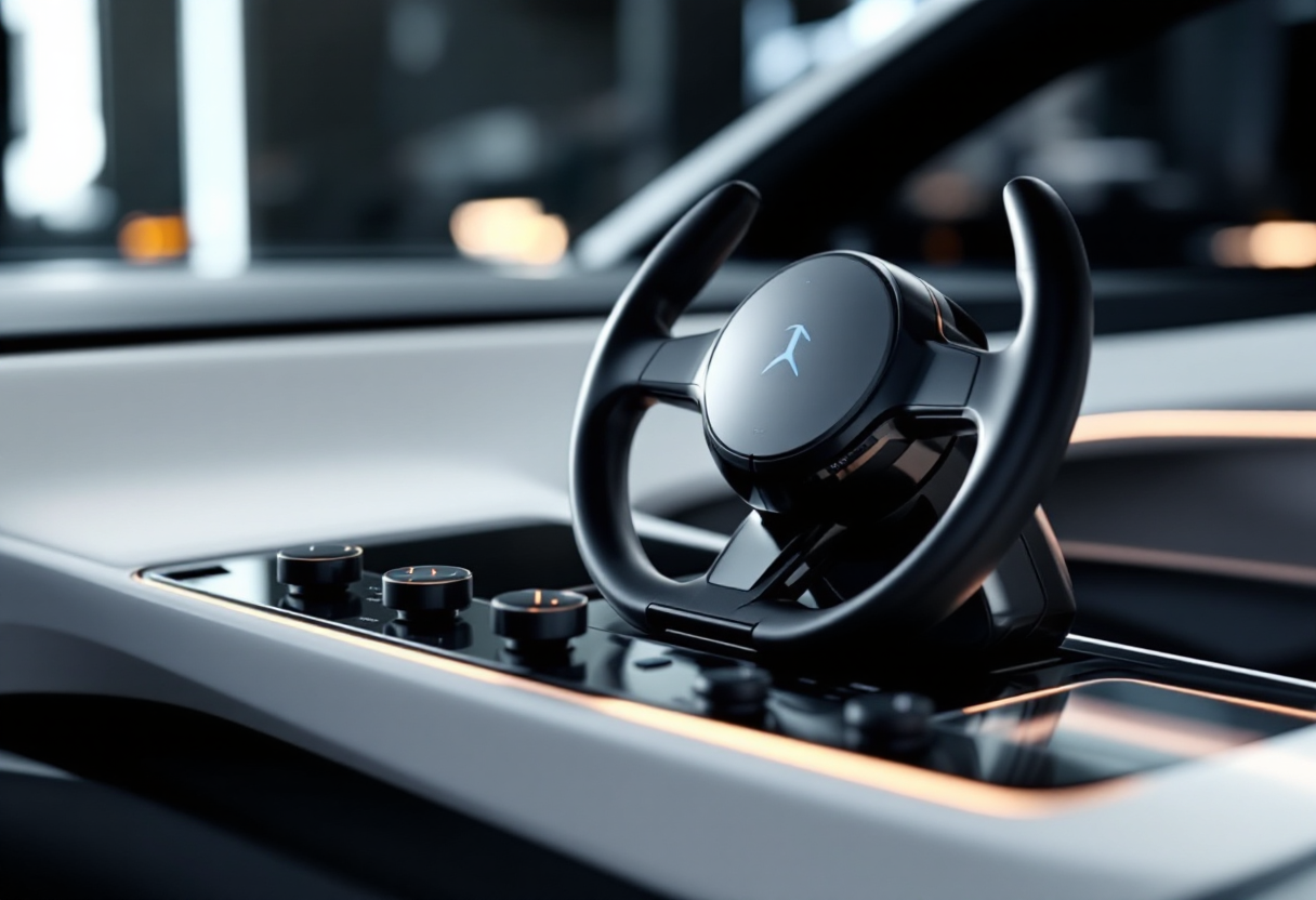 Volante a joystick innovativo di Mercedes per auto