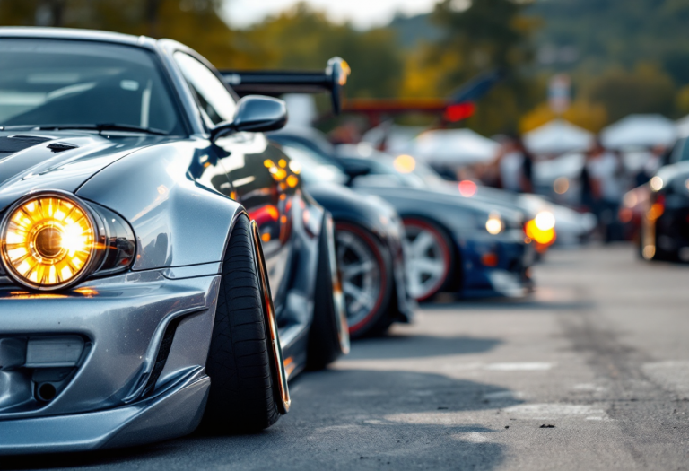 Auto modificate al festival XS Carnight 2025 in Carinzia
