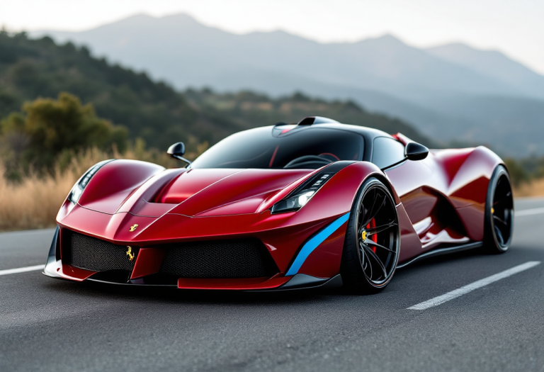 Ferrari Purosangue Mansory Pugnator Tricolore in azione