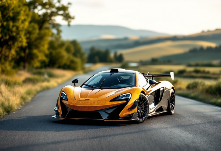 McLaren 750S Le Mans in azione su pista