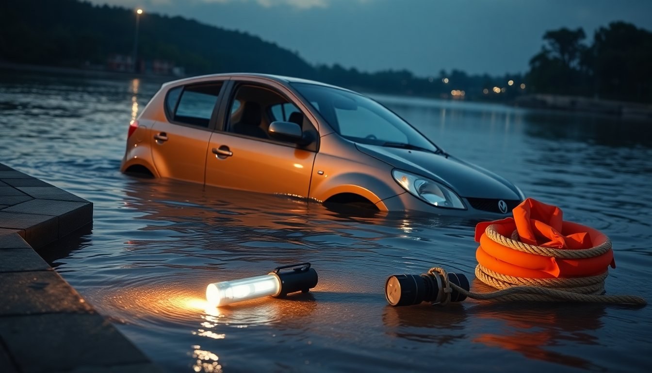Auto in acqua: come uscire e mettere in sicurezza i passeggeri