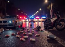 Incidente stradale a Bari: scontro tra auto e moto in viale Gandhi