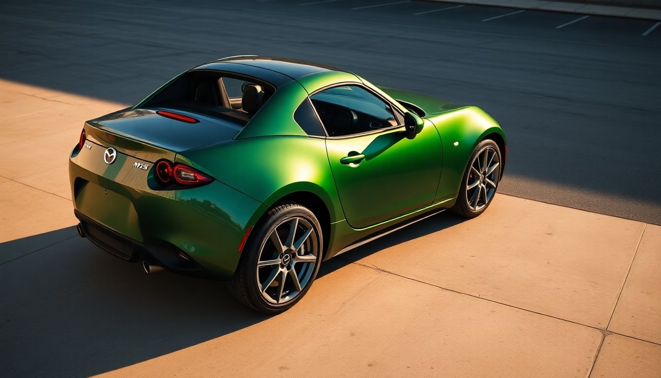 Nuova Mazda MX-5 MY27: colore Zinc Green Metallic e motore 1.5 Skyactiv-G potenziato