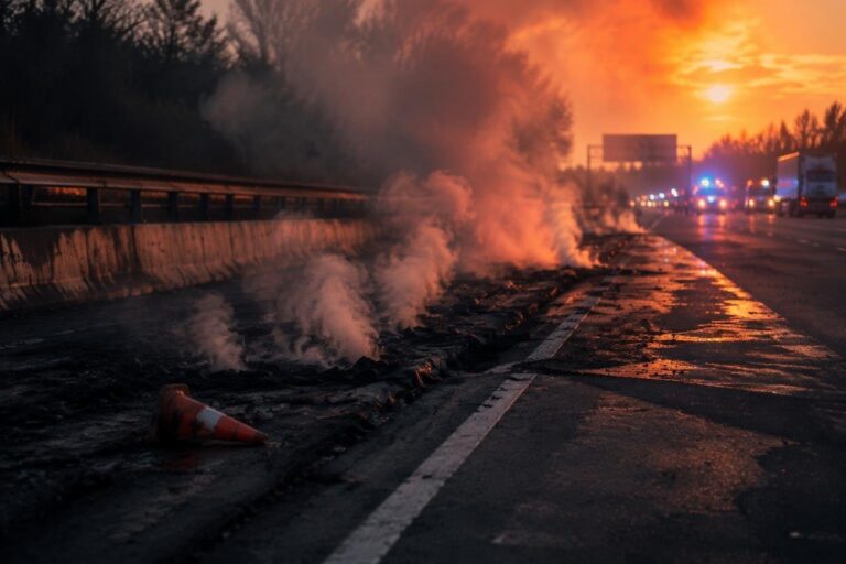 Incendi a Roma: caos sul Gra, fiamme e fumo bloccano il traffico