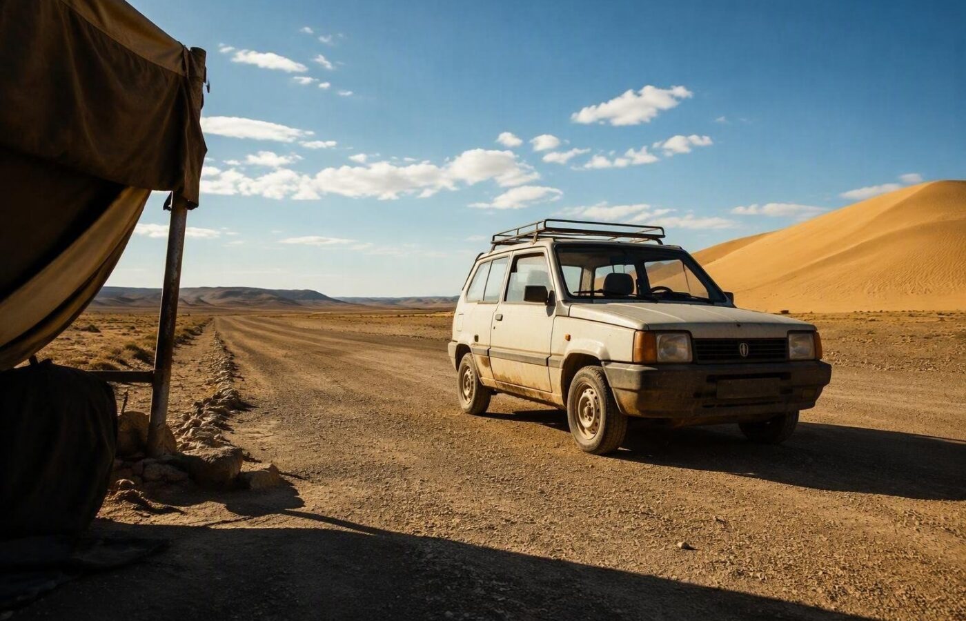 Mongol Rally 2026: due amici lombardi sfidano l'Asia con una Fiat Panda del 1997