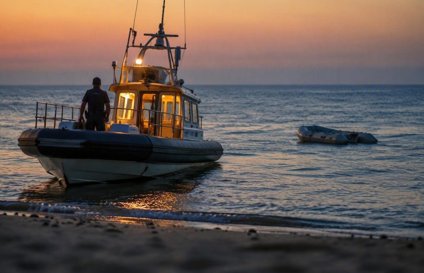 Salvataggio in mare ad Ancona: Polizia interviene con acquascooter per due persone in difficoltà