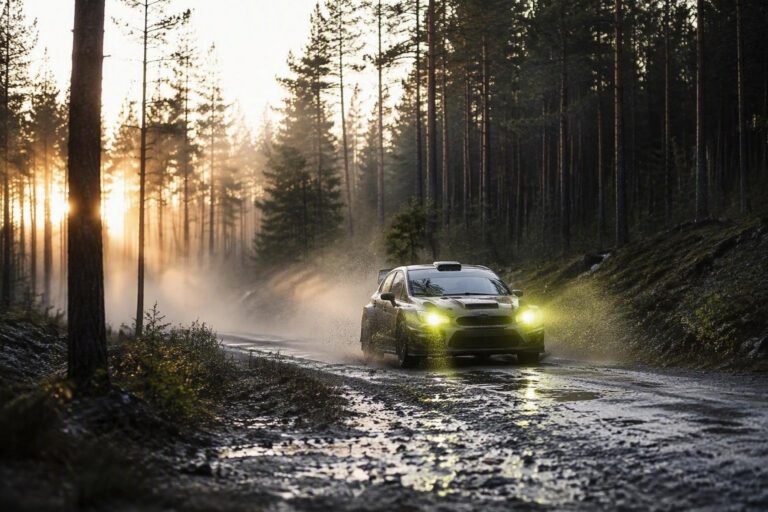 WRC 2026: Ogier in testa al Rally Finlandia, ma la pioggia sconvolge la classifica