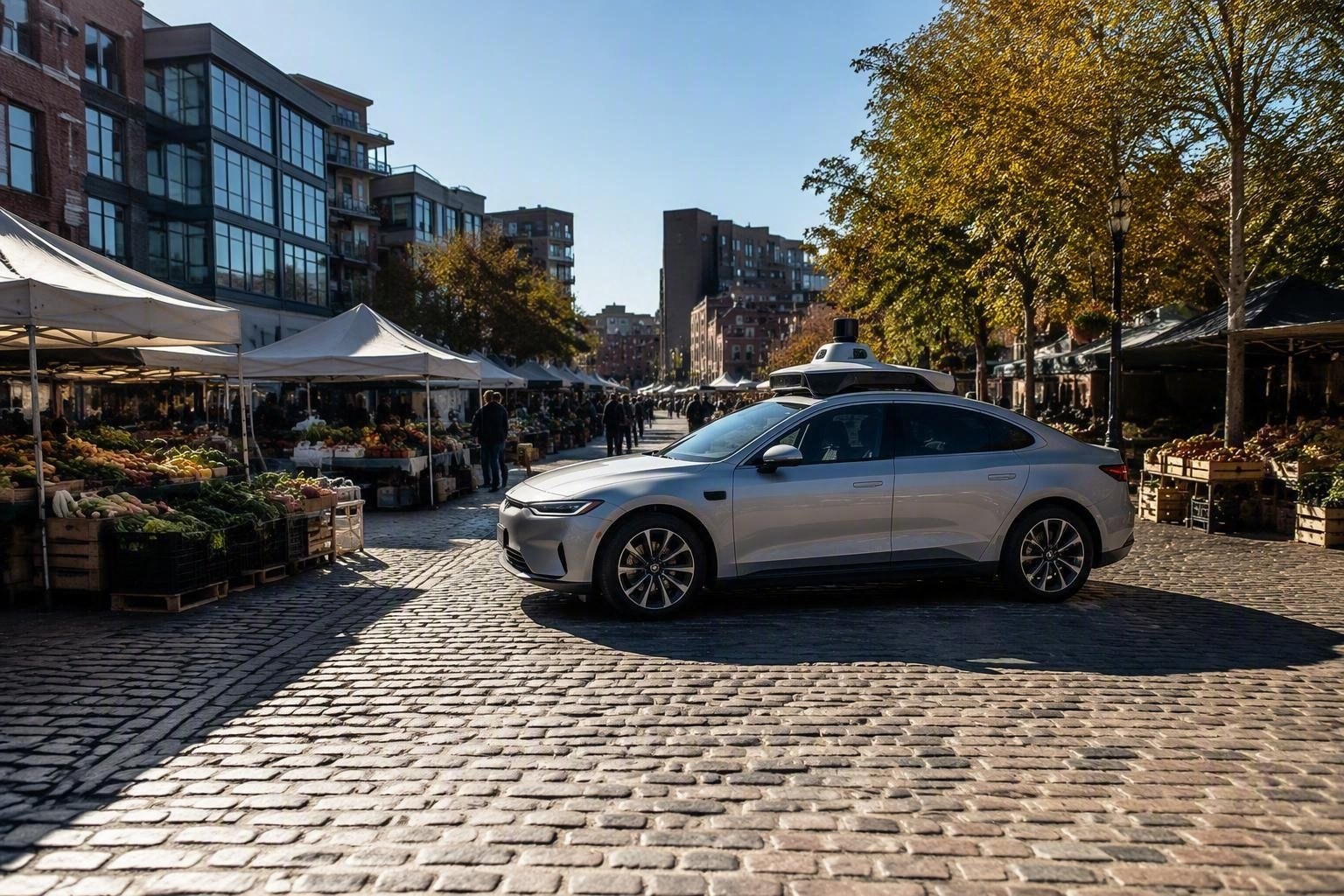 Auto senza conducente di Waymo si perde nel mercato di South Pearl
