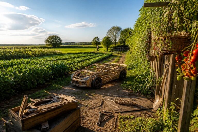 Il nuovo speciale di Clarkson's Farm con una Jaguar fai-da-te