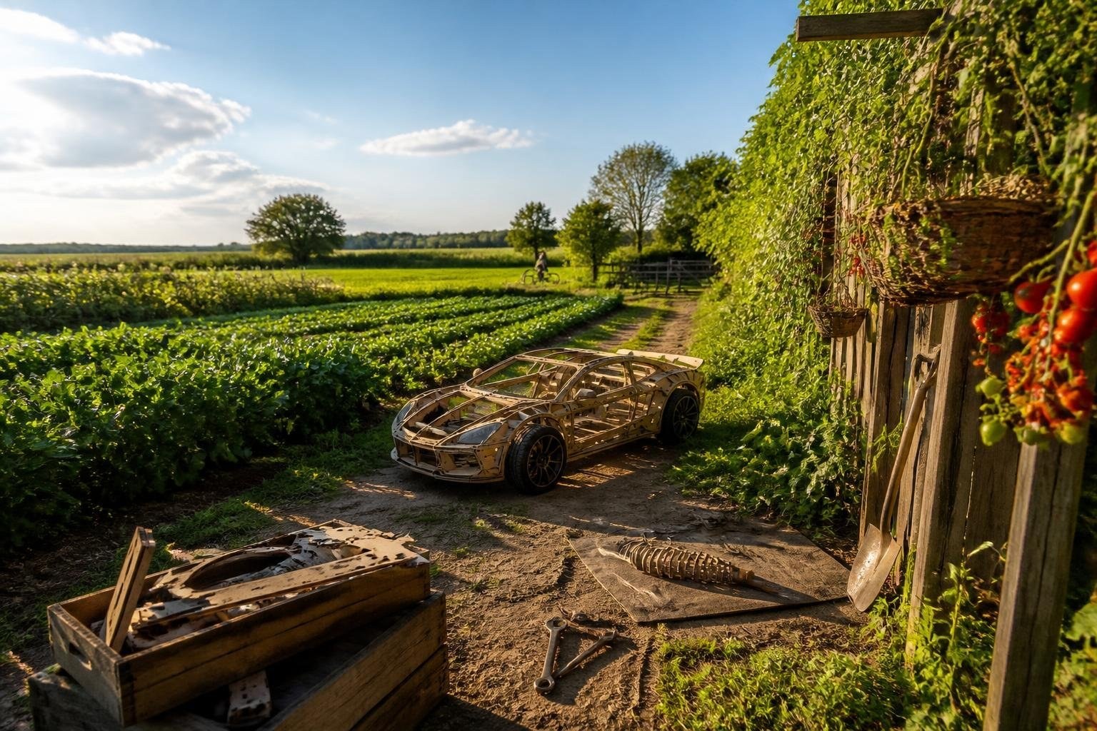 Il nuovo speciale di Clarkson's Farm con una Jaguar fai-da-te