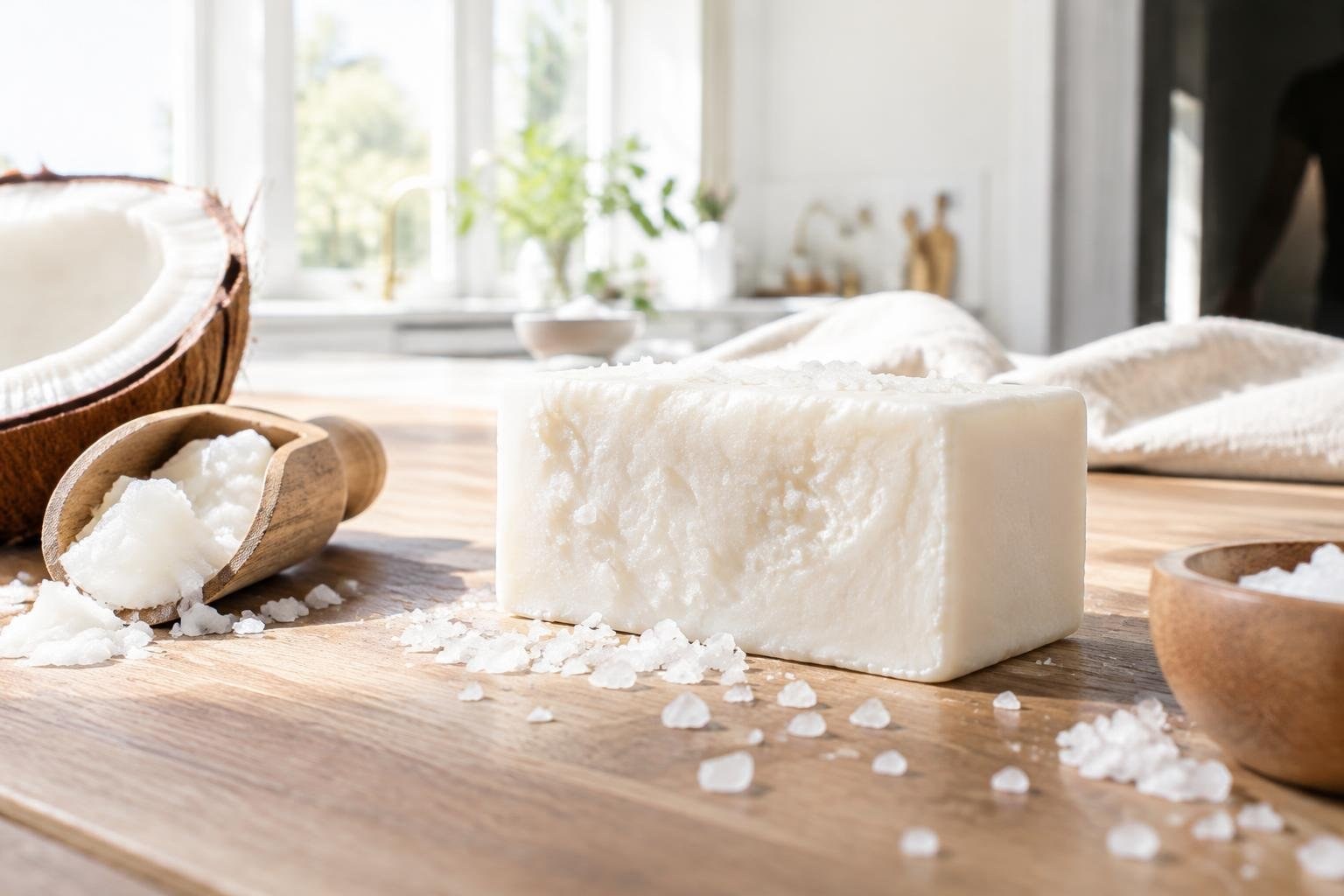 Sapone con Acqua Madre, sale di Trapani e olio di cocco