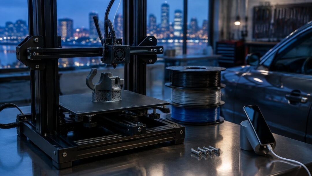 Stampa 3D per accessori auto: materiali, tolleranze e norme
