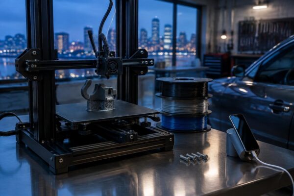 Stampa 3D per accessori auto: materiali, tolleranze e norme