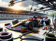 Yuki Tsunoda with his new management team in F1