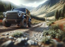 2025 Jeep Wrangler 4xe Backcountry in un paesaggio avventuroso