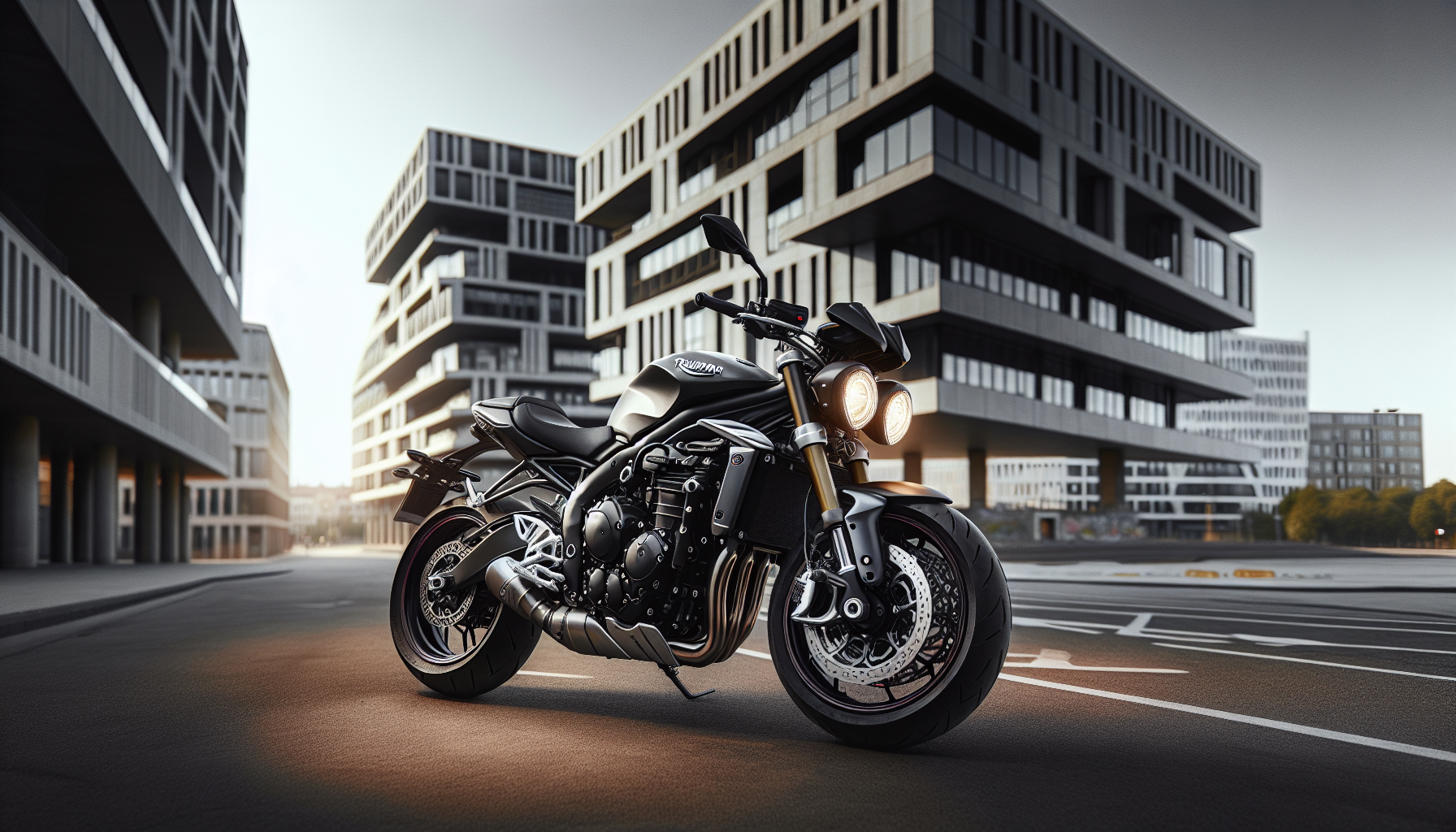 2025 Triumph Speed Triple 1200 RS motorcycle on the road