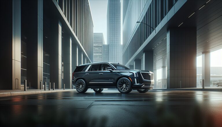 Immagine del Cadillac Escalade IQ in un ambiente urbano