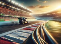 Motorcycle racers competing at Daytona 200 event