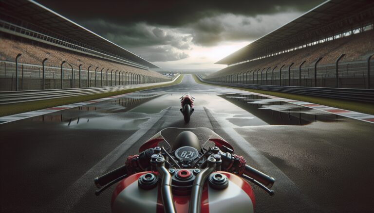 Motorcycles racing at Daytona 200 event