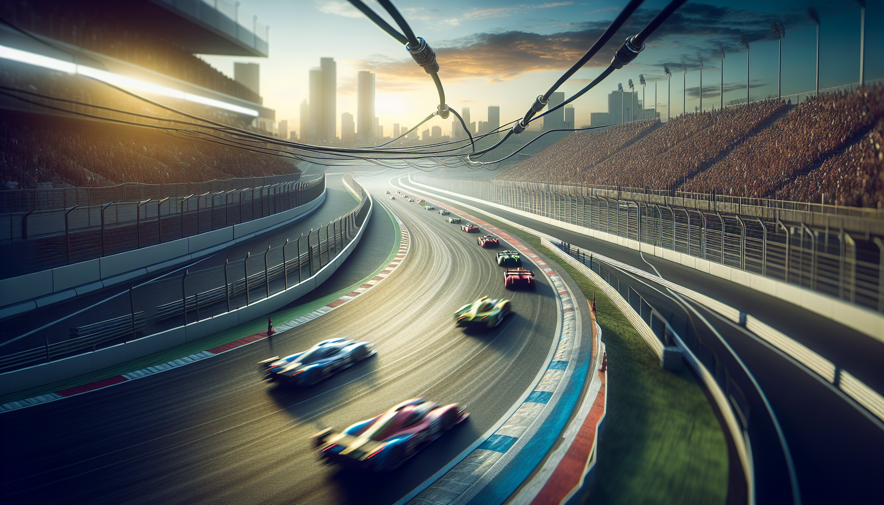 Competitors racing at the Firestone Grand Prix in St. Petersburg