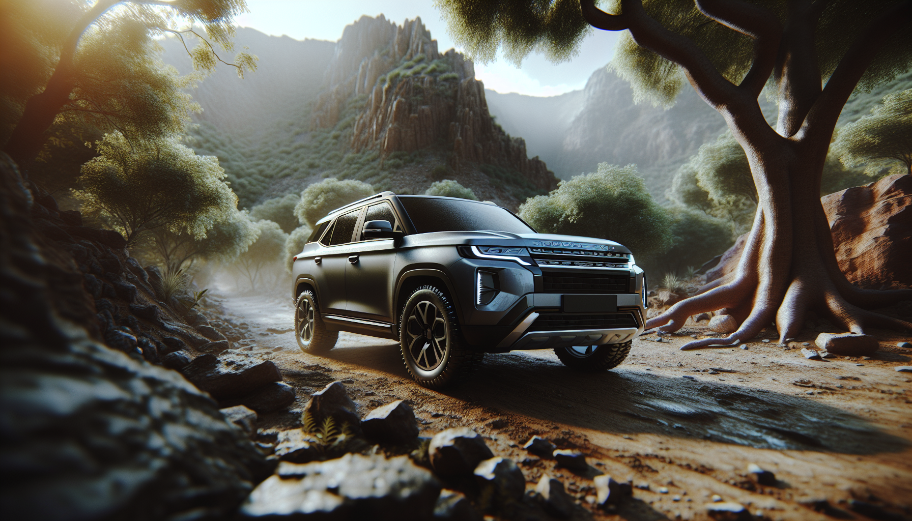Ford Explorer Tremor in azione su un sentiero off-road