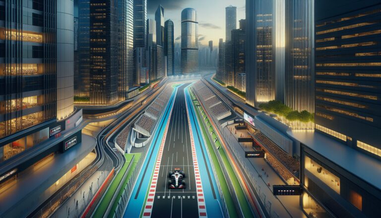 Formula 1 cars racing in Bangkok's vibrant streets