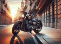 Harley-Davidson Nightster motorcycle on a scenic road