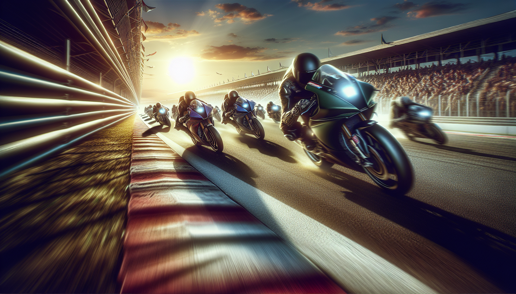 Motorcycle racers competing at Daytona weekend event