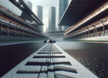 Isack Hadjar racing in Formula 1 during his debut