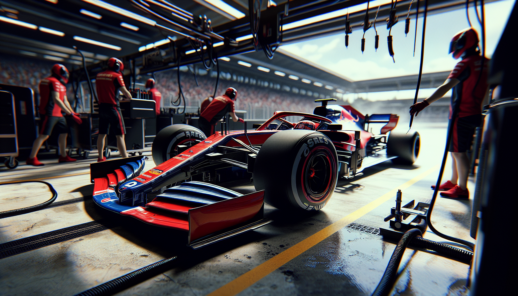 Liam Lawson in azione con la Red Bull Racing