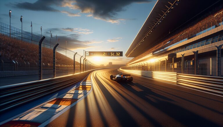 Lyn St. James driving in a motorsport event, empowering women