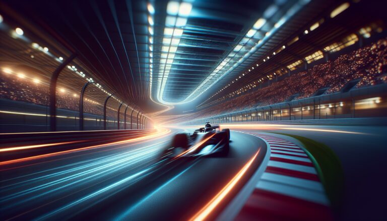 McLaren racing car in action during Melbourne F1 2023