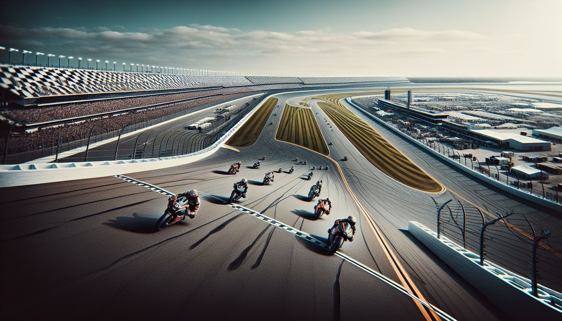 Exciting motorcycle racing event at Daytona Speedway