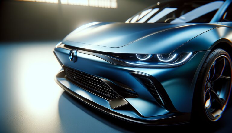 Nissan Z sports car in Bayside Blue color