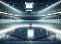 Northeastern women's hockey team celebrates victory