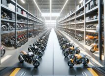 Showroom SuperBike Factory con moto esposte a Crawley