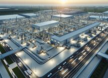 Polestar logo with electric vehicle background