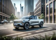 Prototype of Telo's electric pickup truck showcasing design
