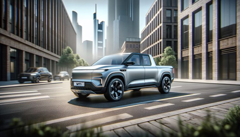 Prototype of Telo's electric pickup truck showcasing design